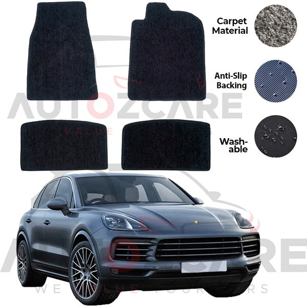 Porsche Cayenne Genuine Fitting Carpet Floor Mat 3PCS - Model 2010-2018