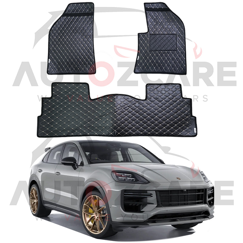 Porsche Cayenne 7D Floor Mat (Flat Style) 4PCS - Model 2019-2025