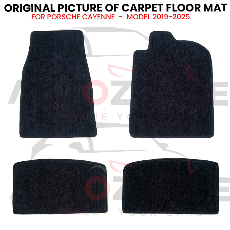 Porsche Cayenne Genuine Fitting Carpet Floor Mat 4PCS - Model 2019-2025