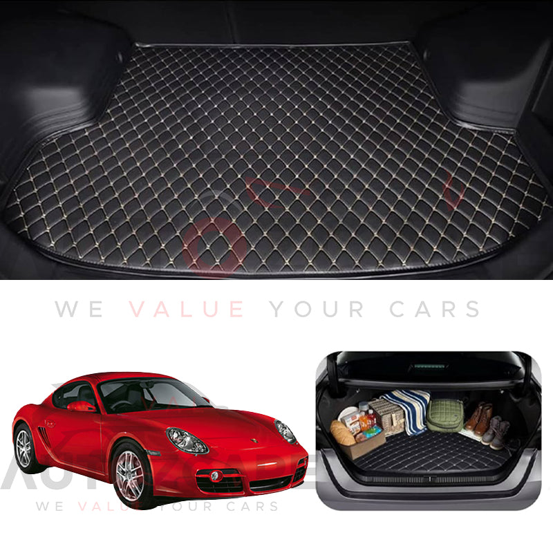 Porsche Cayman 7D Custom Car Trunk Mat - Model 2005-2012