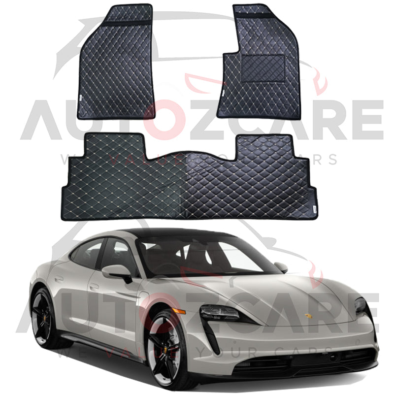 Porsche Taycan 7D Floor Mat ( Flat Style ) 3PCS - Model 2019-2025