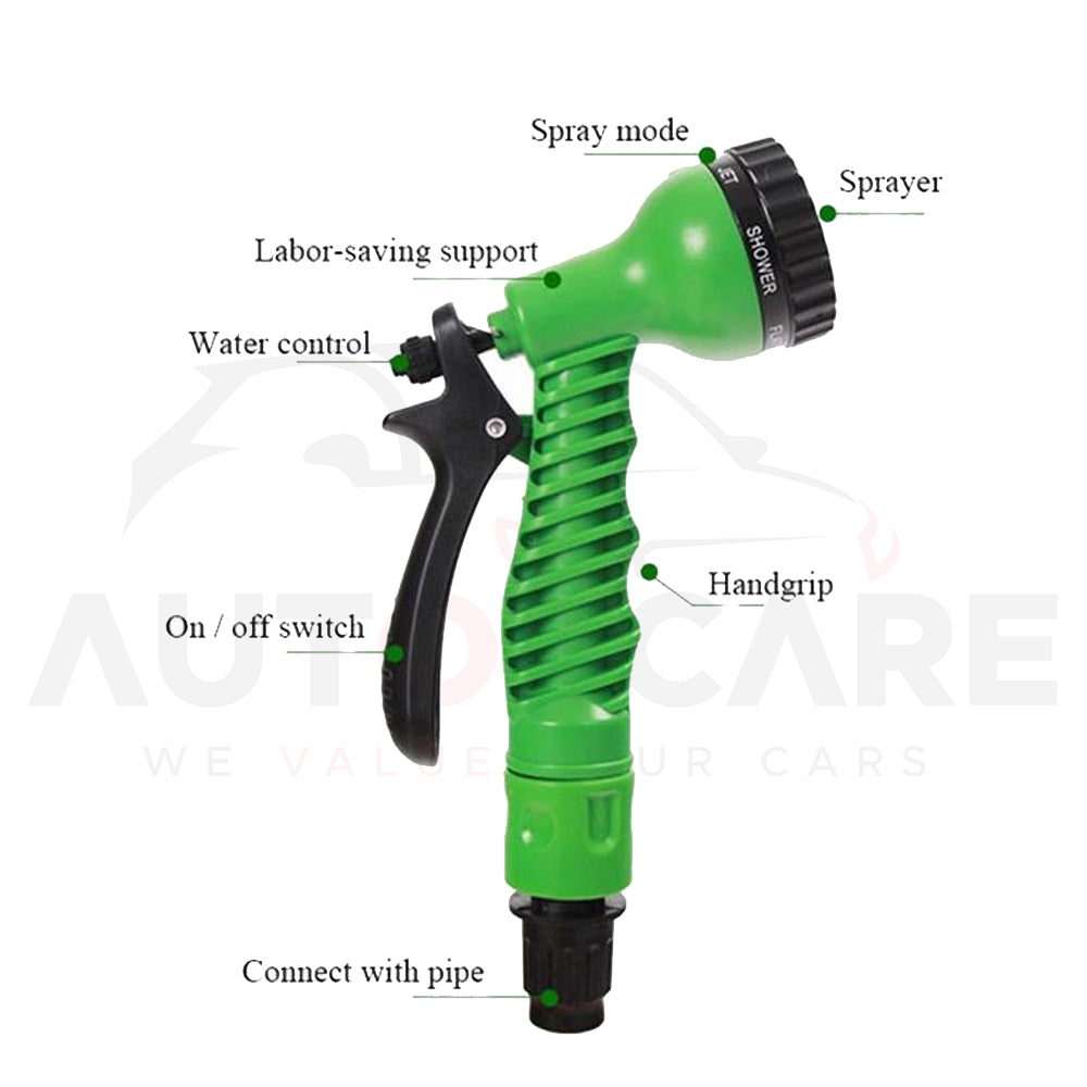 7 Pattern High Pressure Watering Nozzles Spray Gun for Car | Adjustable High Pressure - AutozCare Pakistan