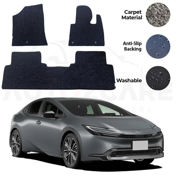 Toyota Prius Genuine Fitting Carpet Floor Mat 3PCS - Model 2022-2024