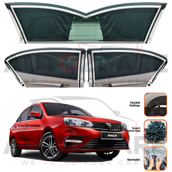 Proton Saga Custom Car Sliding Curtains - Model 2021-2025