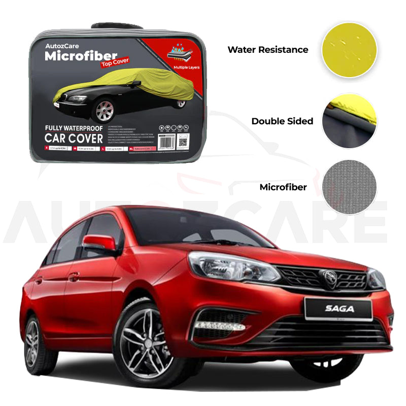 Proton Saga Microfiber Car Top Cover - Model 2021-2024