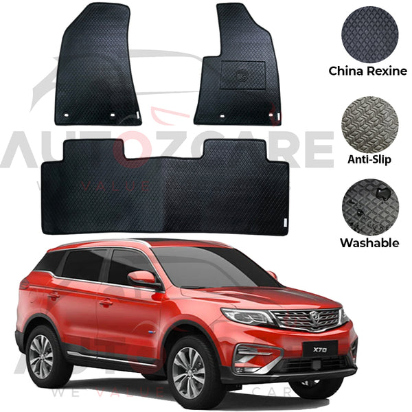 Proton X70 China Rexine Floor Mat 3PCS - Model 2020-2025