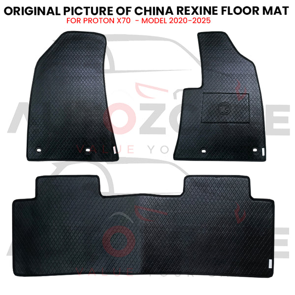 Proton X70 China Rexine Floor Mat 3PCS - Model 2020-2025