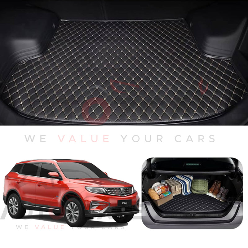 Proton X70 7D Custom Car Trunk Mat - Model 2020-2025