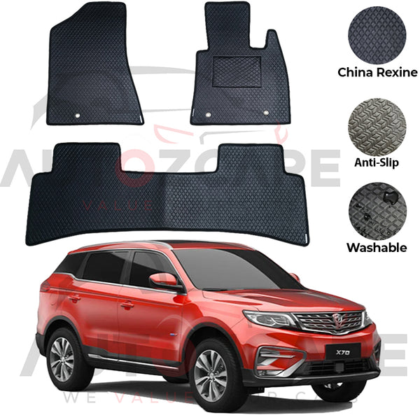 Proton X70 China Rexine Floor Mat 3PCS - Model 2020-2025