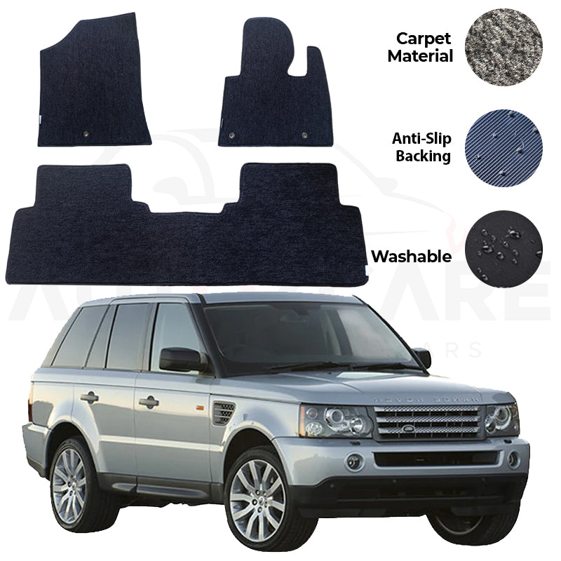 Range Rover Sport Fitting Carpet Floor Mat 3PCS - Model 2005-2013