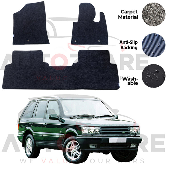 Range Rover Vogue Fitting Carpet Floor Mat 3PCS - Model 2000-2002
