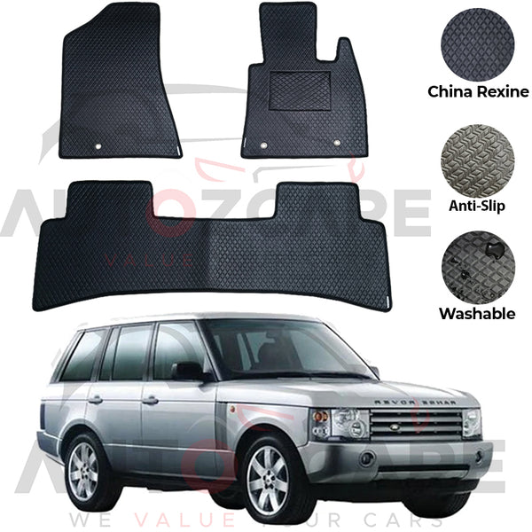 Range Rover Vogue China Rexine Floor Mat 3PCS - Model 2002-2012