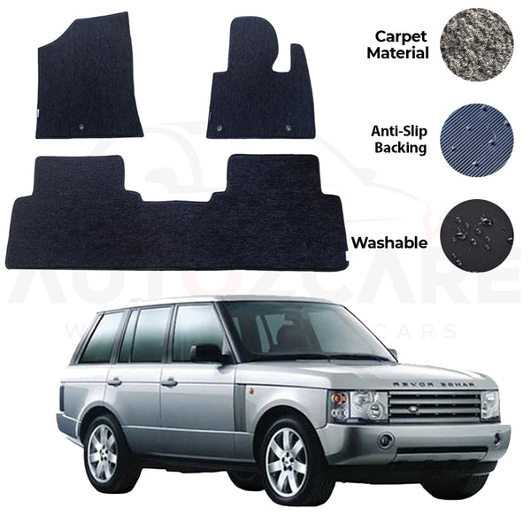 Range Rover Vogue Fitting Carpet Floor Mat 3PCS - Model 2002-2012