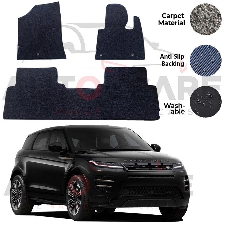 Range Rover Evoque Fitting Carpet Floor Mat 3PCS - Model 2012-2018