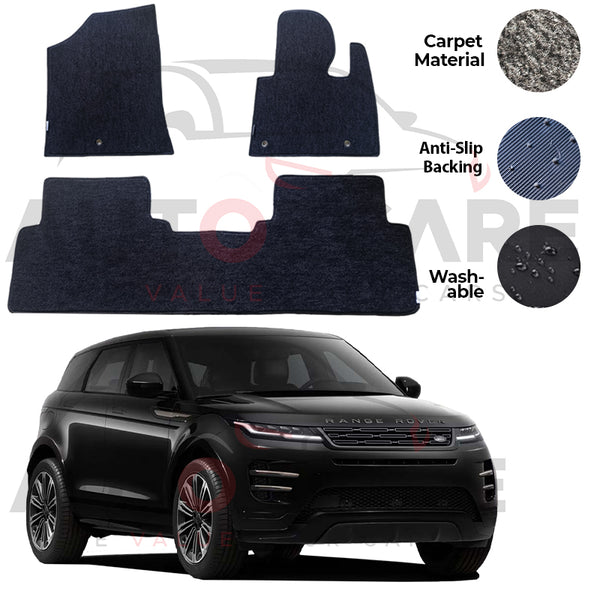 Range Rover Evoque Fitting Carpet Floor Mat 3PCS - Model 2012-2018