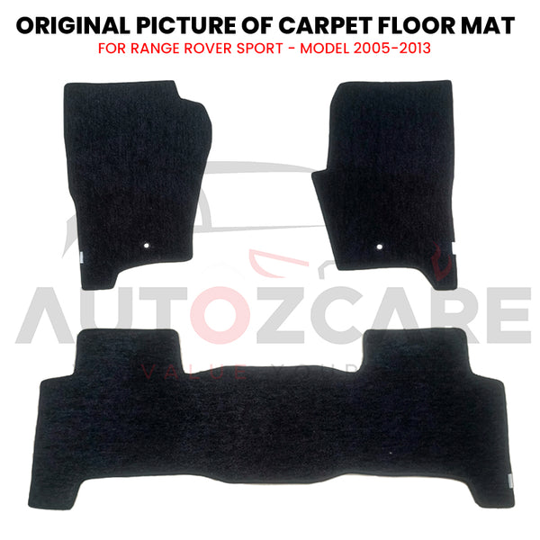 Range Rover Sport Fitting Carpet Floor Mat 3PCS - Model 2005-2013
