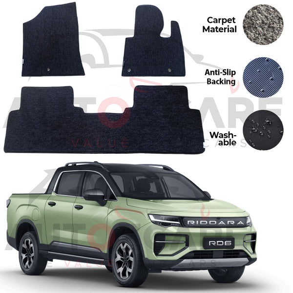 Riddara RD6 Genuine Fitting Carpet Floor Mat 3PCS - Model 2025-2026