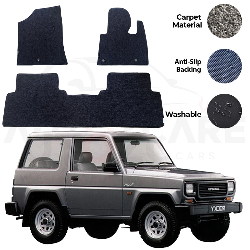 Rocky Jeep Fitting Carpet Floor Mat 3PCS - Model