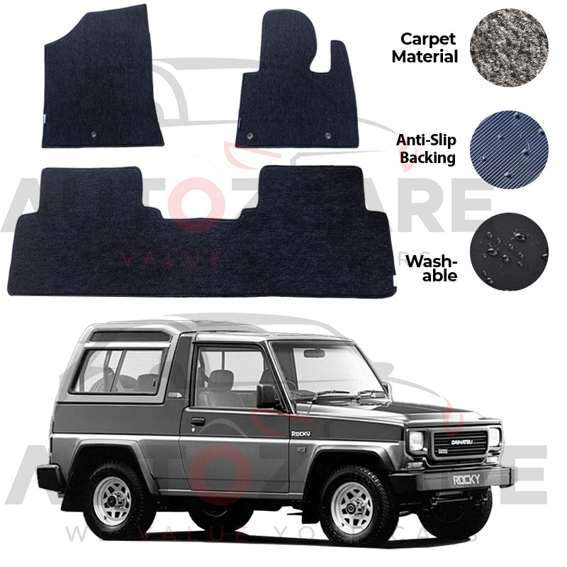 Daihatsu Rocky Genuine Fitting Carpet Floor Mat 3PCS - Model 1988-1998