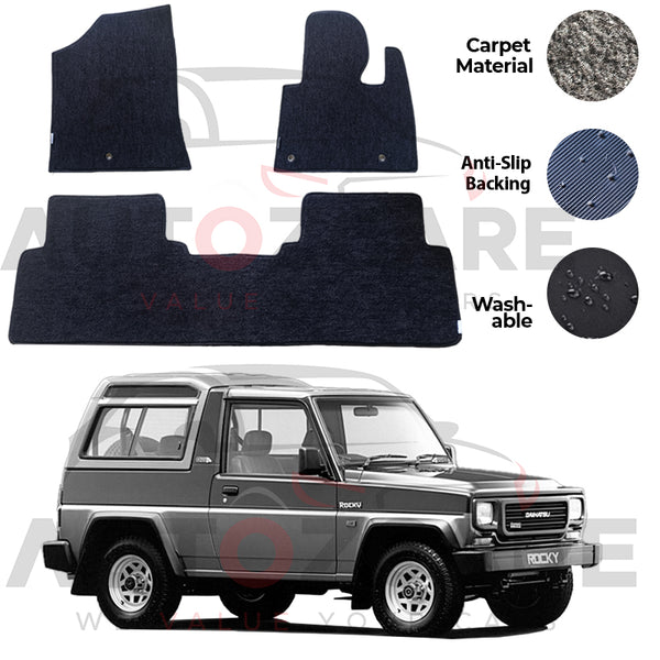 Daihatsu Rocky Genuine Fitting Carpet Floor Mat 3PCS - Model 1988-1998