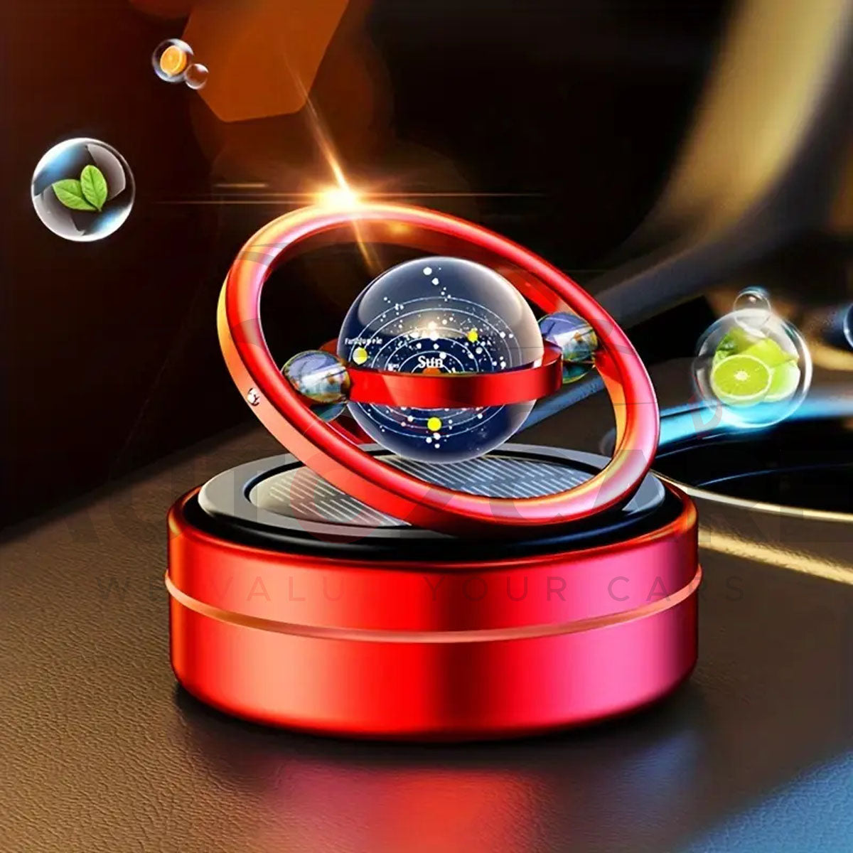 Solar Powered Air Freshener Creative Car Decor Accessory | Compact Car Freshener