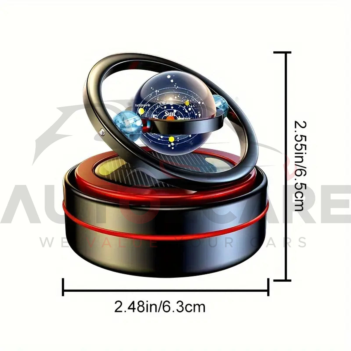 Solar Powered Air Freshener Creative Car Decor Accessory | Compact Car Freshener