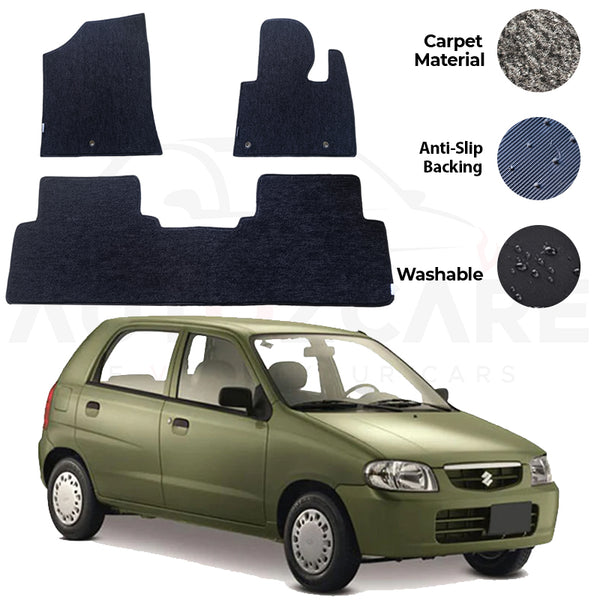 Suzuki Alto Fitting Carpet Floor Mat 3PCS - Model 2000-2003