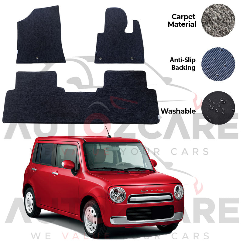 Suzuki Alto Lapin Genuine Fitting Carpet Floor Mat 3PCS - Model 2015-2025
