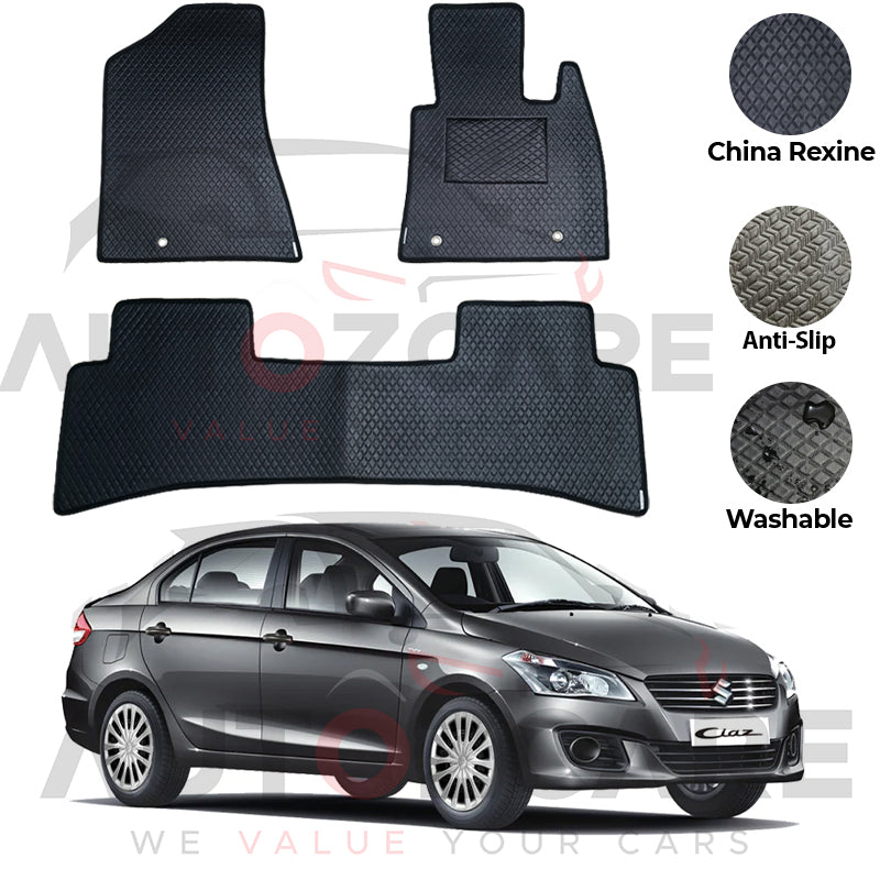 Suzuki Ciaz China Rexine Floor Mat 3PCS - Model 2017-2020