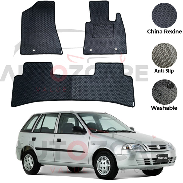 Suzuki Cultus China Rexine Floor Mat 3PCS - Model 2007-2017