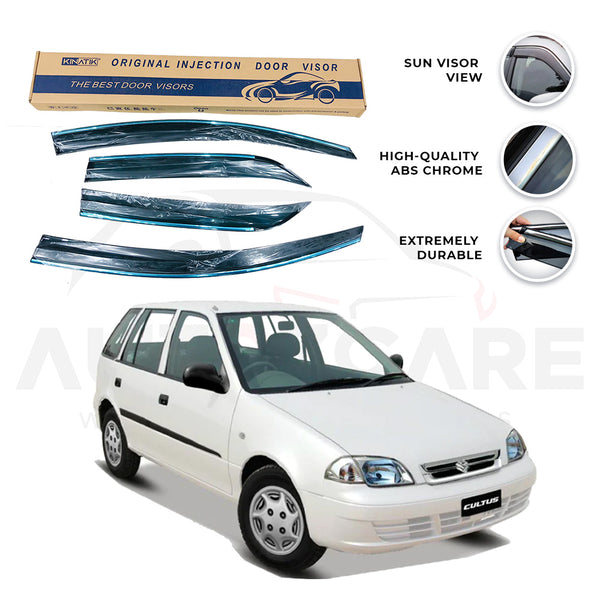 Suzuki Cultus Air press sun visor with chrome model 2007-2017 - AutozCare Pakistan