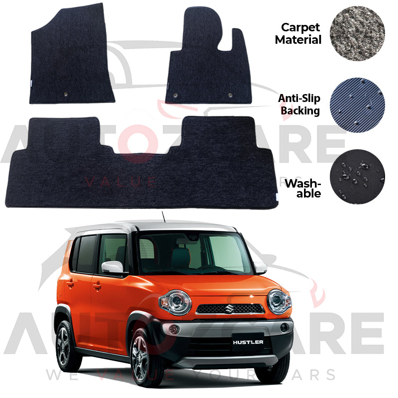 Suzuki Hustler Genuine Fitting Carpet Floor Mat 3PCS - Model 2014-2020