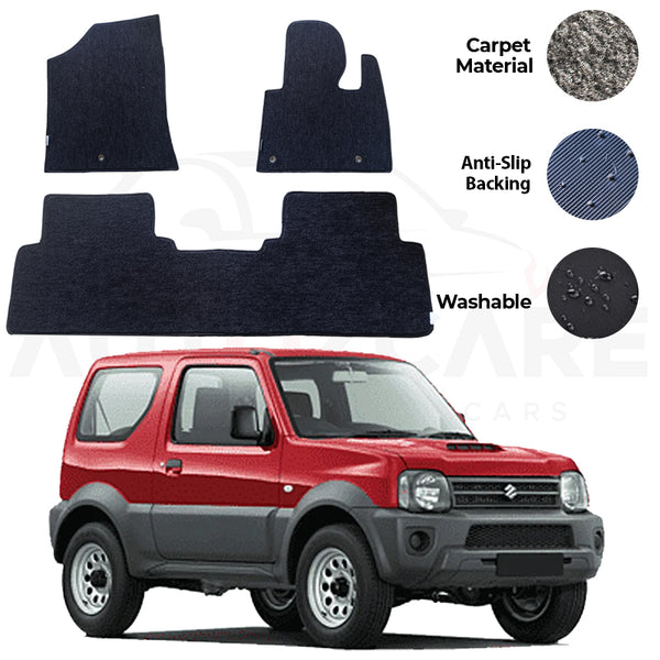 Suzuki Jimny Genuine Fitting Carpet Floor Mat 3PCS - Model 1998-2018