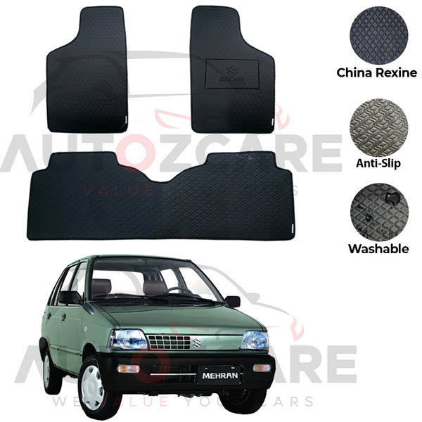 Suzuki Mehran China Rexine Floor Mat 3PCS - Model 1988-2019