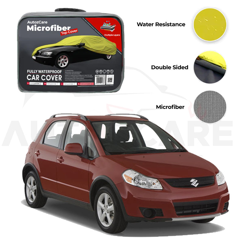 Suzuki SX4 Microfiber Car Top Cover - Model 2007-2014 - AutozCare Pakistan