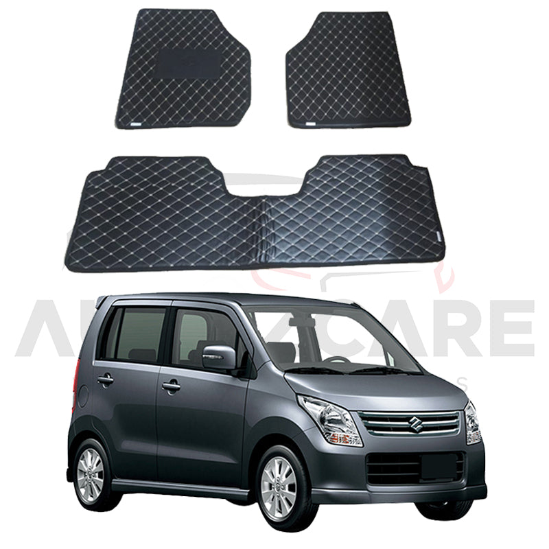 Suzuki Wagon-R 7D Floor Mat ( Flat Style ) - Model 2008- 2012