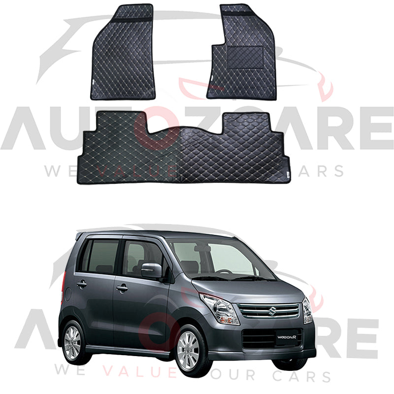 Suzuki Wagon R 7D Floor Mat ( Flat Style ) - Model 2008-2013