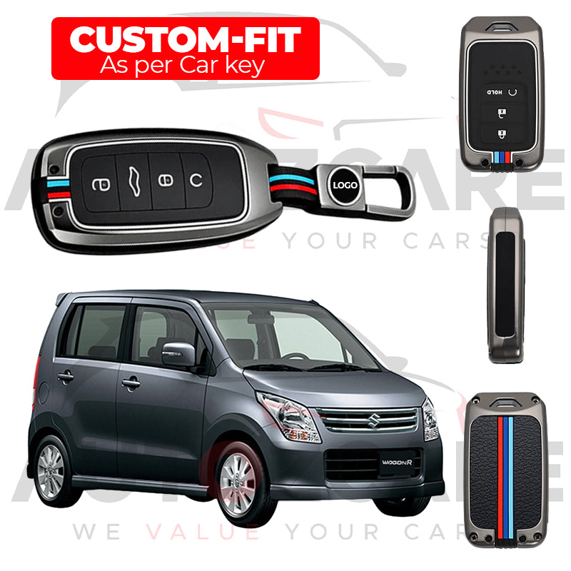 Suzuki Wagon R Remote Key Cover with Keychain - Model 2008-2013