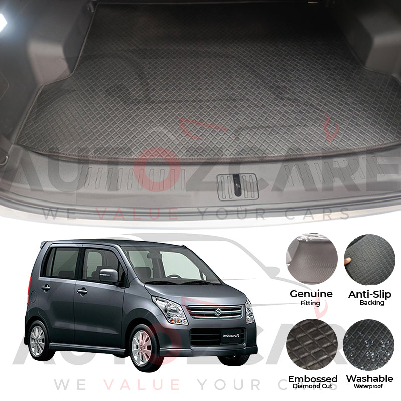 Suzuki Wagon R China Rexine Custom-Size Trunk Mat - Model 2008-2013