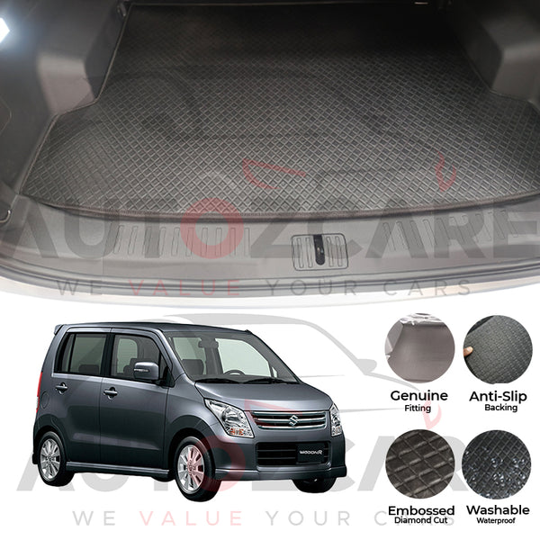 Suzuki Wagon R China Rexine Custom-Size Trunk Mat - Model 2008-2013