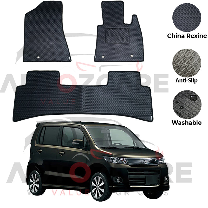 Suzuki Wagon R Stingray China Rexine Floor Mat 2PCS - Model 2012-2018