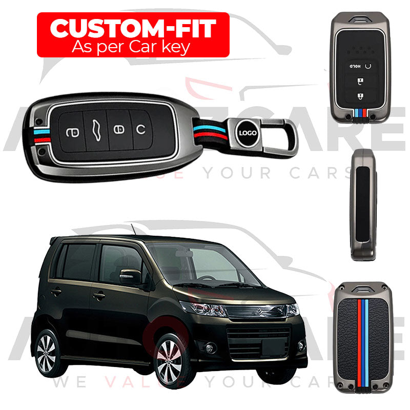 Suzuki Wagon R Stingray Remote Key Cover with Keychain - Model 2012-2018