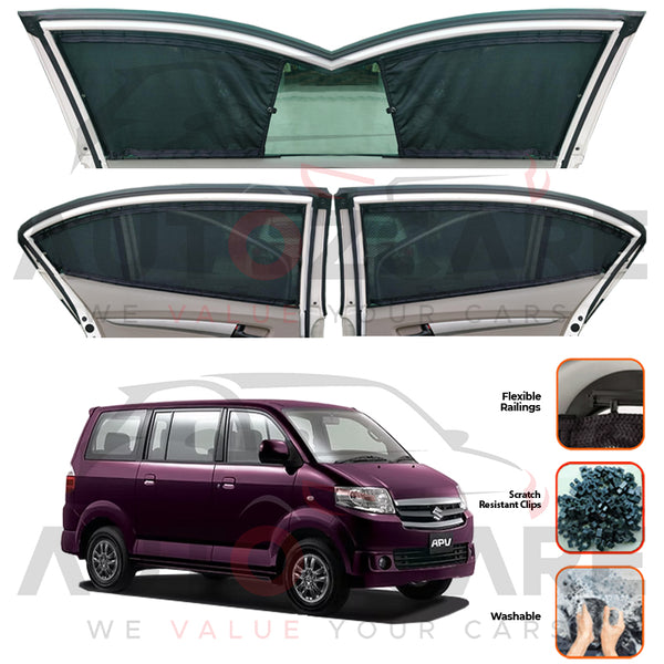 Suzuki APV Custom Car Sliding Curtains - Model 2005-2025