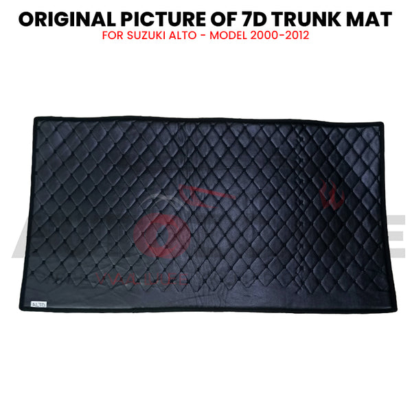 Suzuki Alto 7D Custom Car Trunk Mat - Model 2000-2012