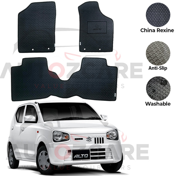 Suzuki Alto China Rexine Floor Mat 3PCS - Model 2019-2025