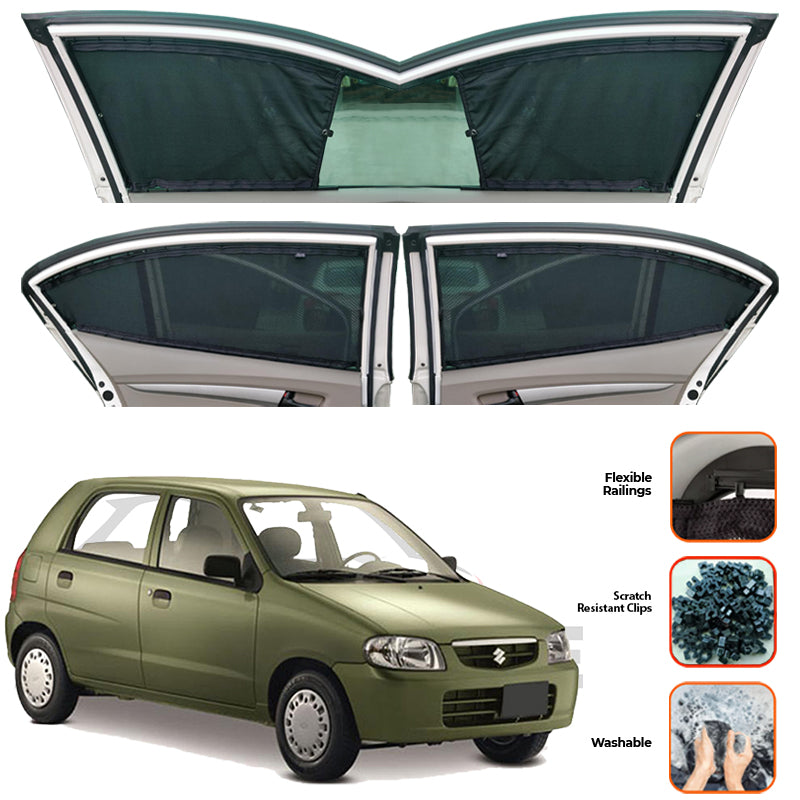 Suzuki Alto Custom Car Sliding Curtains - Model 2000-2012