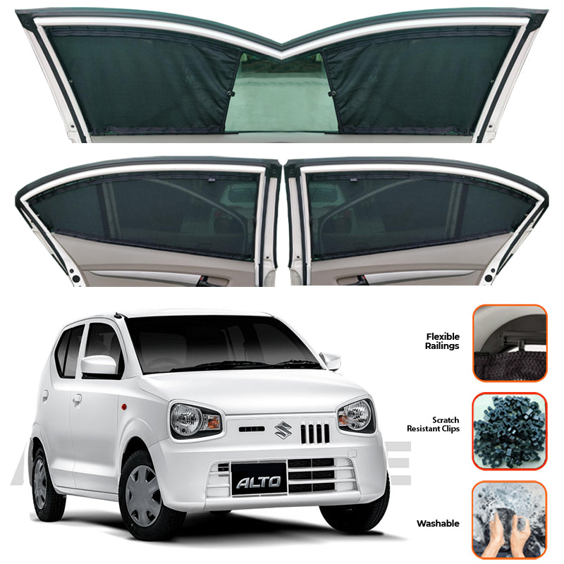 Suzuki Alto Custom Car Sliding Curtains - Model 2019-2025