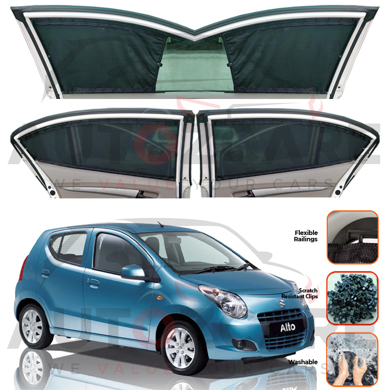 Suzuki Alto Japanese Custom Car Sliding Curtains - Model 2009-2014