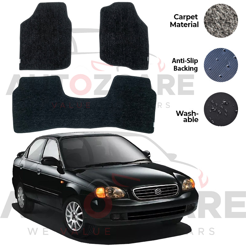 Suzuki Baleno Genuine Fitting Carpet Floor Mat 3PCS - Model 1998-2005