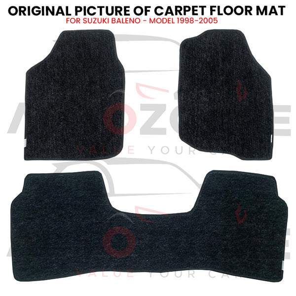 Suzuki Baleno Genuine Fitting Carpet Floor Mat 3PCS - Model 1998-2005